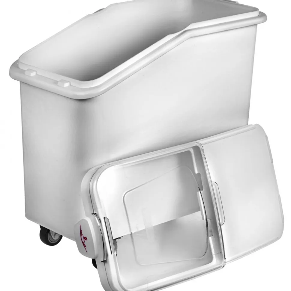 VEVOR 2x Ingredient Bin With Casters 21 Gallon Food Safe Restaurant Kitchen Flour Bins
