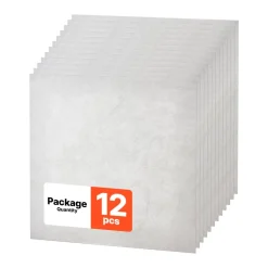 VEVOR 24 x 24 in PVC Ceiling Tiles 12-Pack Drop Ceiling Panels White Marble, PVC Foam Board, Grid Fit, Water-Resistant, Flexible Cut, Easy to Clean, Modern Decorative Finish for Home, Office Areas