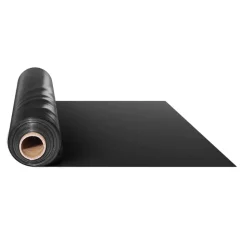 VEVOR 24' x 100' Plastic Sheeting Heavy Duty , 6 Mil Thick Plastic Sheeting Roll, Plastic Drop Cloth Painters Tarp, Polyethylene Covering for Crawl Space Vapor Barrier, Multi-Purpose, Black