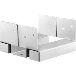 VEVOR 4x4 Post Base 10 Pcs, Inner Size 3.53x3.56inch/89.6x90.5mm Concrete Post Anchor, Heavy-Duty Zinc-Plated Carbon Steel Posts Brackets with 1 Inch Standoff Elevation, for Concrete Pergolas Patios