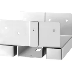 VEVOR 4x4 Post Base 10 Pcs, Inner Size 3.53x3.56inch/89.6x90.5mm Concrete Post Anchor, Heavy-Duty Zinc-Plated Carbon Steel Posts Brackets with 1 Inch Standoff Elevation, for Concrete Pergolas Patios