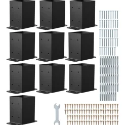 VEVOR 4x4 Post Base 2 Pcs, Inner Size 3.6