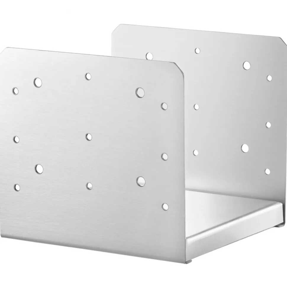 VEVOR 8"x 8" Post Base, 4Pcs Stainless Steel Adjustable Post Anchor Bracket(Internal 7.8 x 7.3"), Adjustable Post Base for Pavilion Deck Porch Handrail Railing Support Decorative Anchor Plate