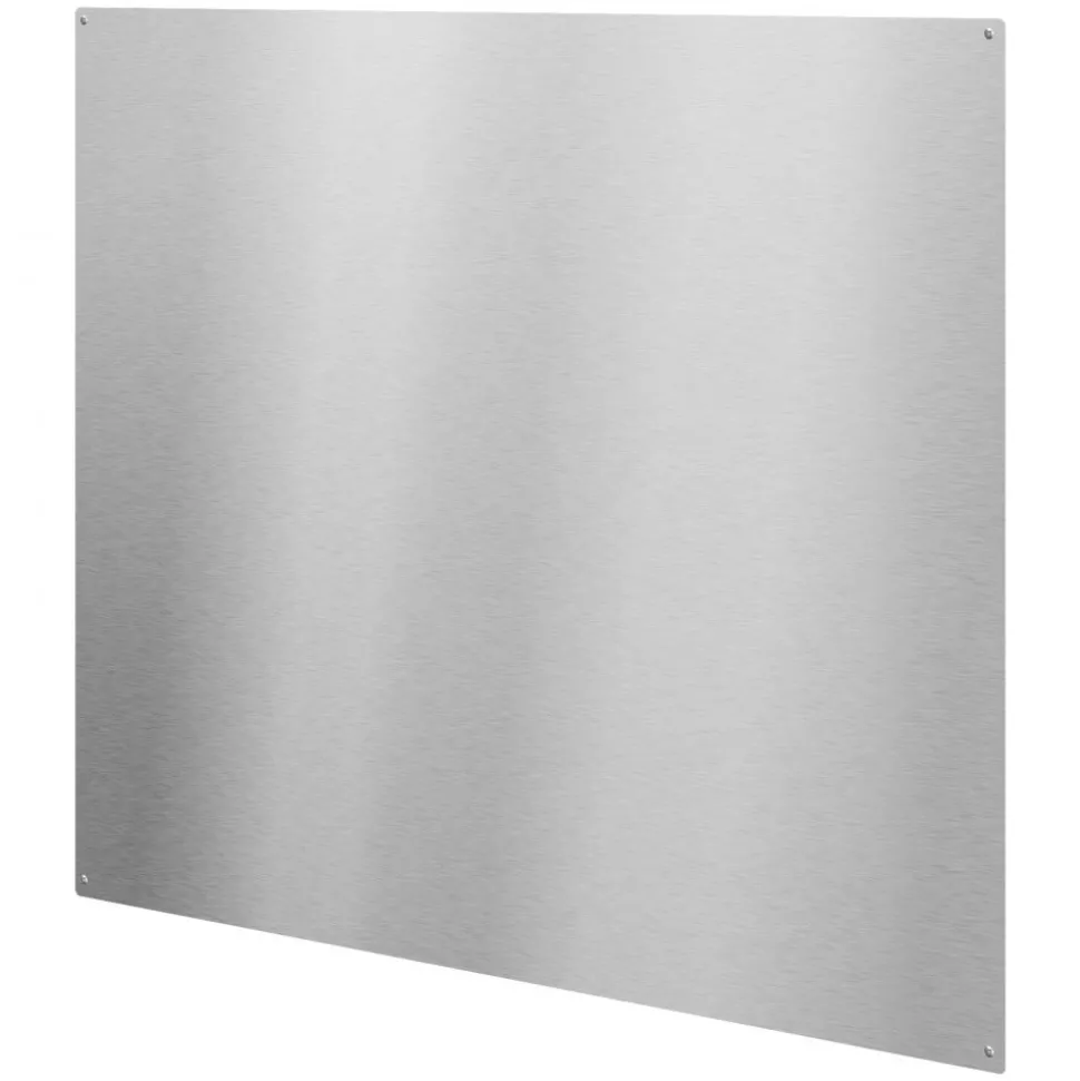 VEVOR 36" x 30" Stainless Steel Backsplash for Stove, Ultra Flat Splatter Guard, Wall Shield Range Hood Backsplash, Easy Clean Kitchen Wall Metal Panel, Pre-Drilled Holes for Easy Installation, Silver