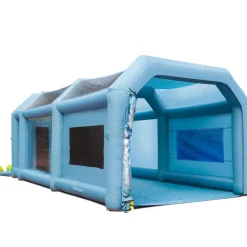 VEVOR 26x15x11ft Inflatable Paint Booth, Inflatable Spray Booth, High Powerful 750W+950W Blowers Spray Booth Tent, Car Paint Tent Air Filter System for Car Parking Tent Workstation Motorcycle Garage