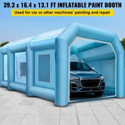 VEVOR 39.3x16.4x13.1Ft Inflatable Spray Booth Custom Tent Paint Booth Inflatable