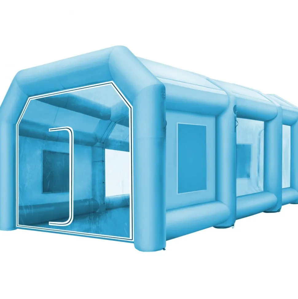 VEVOR 39.3x16.4x13.1Ft Inflatable Spray Booth Custom Tent Paint Booth Inflatable