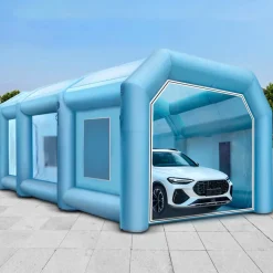 VEVOR 39.3x16.4x13.1Ft Inflatable Spray Booth Custom Tent Paint Booth Inflatable