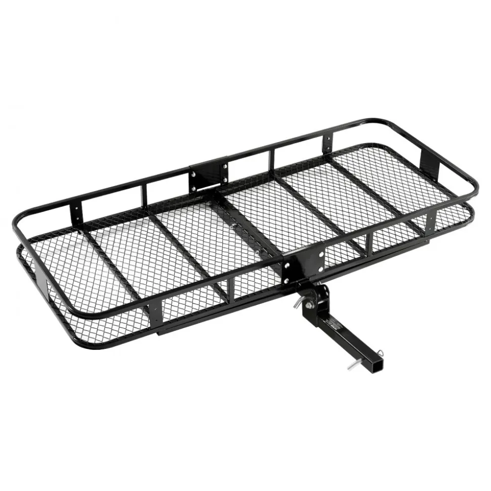 VEVOR 70" x 30" x 6", Hitch Cargo Carrier, 500 lbs Capacity Hitch Cargo Carrier with Nighttime Reflective Reminder, Folding Hitch Mount Cargo Carrier with Hitch Lock for 2" Receiver, Fit for SUVs