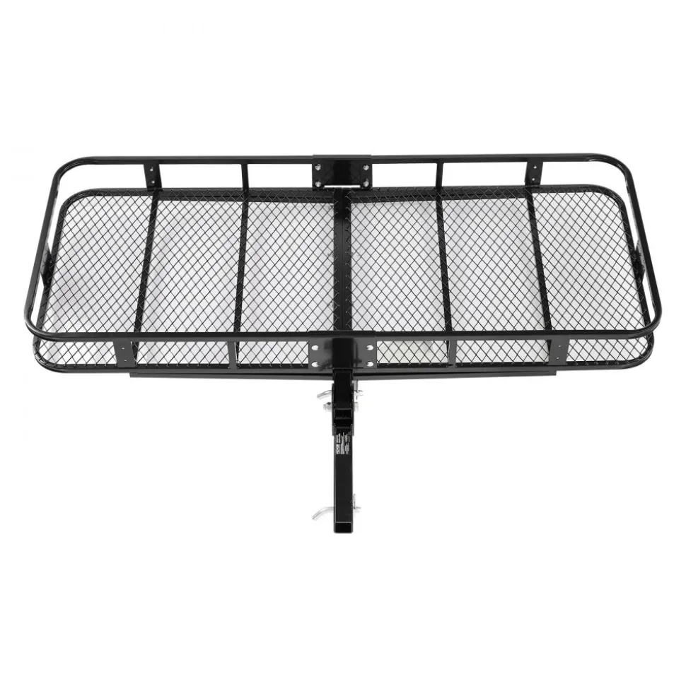 VEVOR 70" x 30" x 6", Hitch Cargo Carrier, 500 lbs Capacity Hitch Cargo Carrier with Nighttime Reflective Reminder, Folding Hitch Mount Cargo Carrier with Hitch Lock for 2" Receiver, Fit for SUVs