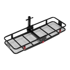 VEVOR 60" x 20" x 6", Hitch Cargo Carrier, 500 lbs Capacity Hitch Cargo Carrier with Cargo Net & Waterproof Cargo Bag, Folding Hitch Mount Cargo Carrier with Hitch Lock for 2" Receiver, Fit for SUVs