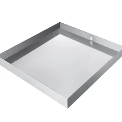 VEVOR 32 x 30 x 2.5 Inch Washing Machine Pan 18 GA Thickness Galvanized Steel Heavy Duty Compact Washer Drip Tray with Drain Hole & Hose Adapter