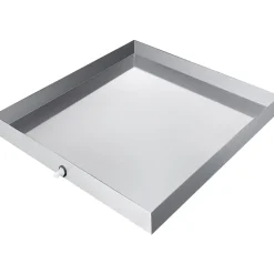 VEVOR 32 x 30 x 2.5 Inch Washing Machine Pan 18 GA Thickness Galvanized Steel Heavy Duty Compact Washer Drip Tray with Drain Hole & Hose Adapter