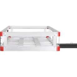 VEVOR 49.4 x 22.4 x 7.1 in Hitch Cargo Carrier, 500lbs Loading Capacity Trailer Hitch Mounted Cargo Basket, Rust-proof Aluminum Luggage Carrier Rack Fits 2