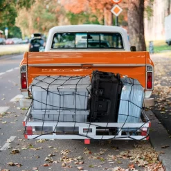 VEVOR 49.4 x 22.4 x 7.1 in Hitch Cargo Carrier, 500lbs Loading Capacity Trailer Hitch Mounted Cargo Basket, Rust-proof Aluminum Luggage Carrier Rack Fits 2