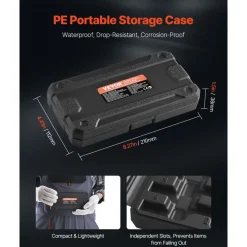 VEVOR XZN Triple Square Spline Bit Socket Set, 10-Piece M4 - M18, Premium Cr-V Steel, 1/4 in, 3/8 in, and 1/2 in Drives, with Enhanced Storage Case, Triple Square Socket Set for Hand Use, Automotive