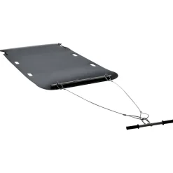 VEVOR Yard Drag Sled, 90 x 46 in, 1500lbs Heavy Duty Utility Sled, HDPE Drag Glider with Ropes & Pull Cables, Hand & Vehicle Use Game Hauler for Firewood Ice Fishing, Compatible with ATVs UTVs Tractors