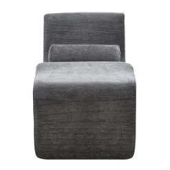 VEVOR Yoga Chair Chaise, Ergonomic Chaise Lounge Chair for Yoga, Modern Boneless Curved Foam Lounge Indoor for Massage, Stretching, Relaxation, Exercise, Used in Living Room, Bedroom, Balcony, Grey