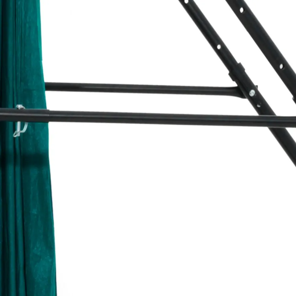 VEVOR Yoga Stand Frame, Max 440.9 lbs Load Swing Stand, Triangular Structure Pull Up Stands, Aerial Silk Stands with EVA Foam & 6.6-yard Yoga Hammock, 4-Level Horizontal & 6-Level Vertical Adjustment