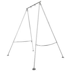 VEVOR Yoga Stand Frame, Max 310 lbs Load Swing Stand, Triangular Structure Pull Up Stands, Aerial Silk Stands with Height Adjustable & Aluminum Frame Legs, Stainless Steel Top Bar