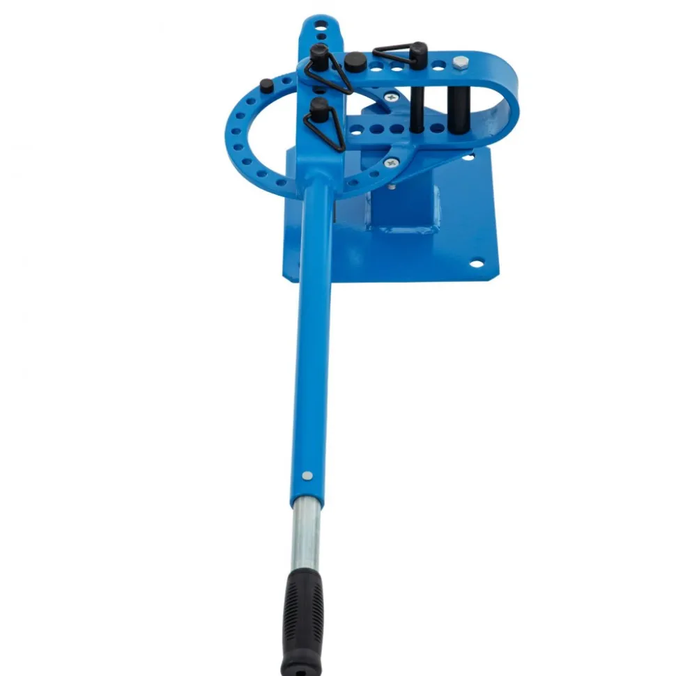 VEVOR YP-9 Manual Bender, Soild Round Square Bar Metal Bender with 7 Bending Dies, Metal Rod Bar Bender Bending Tool for Construction Site Auto Repair