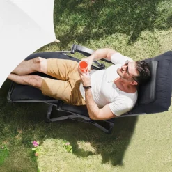 VEVOR Zero Gravity Chair, 26 inch Zero Gravity Recliner Lounge Chair for Indoor and Outdoor, Adjustable Anti Gravity Chair with Cushion, Headrest, Footrest, and Cupholder, 500 lbs, Black