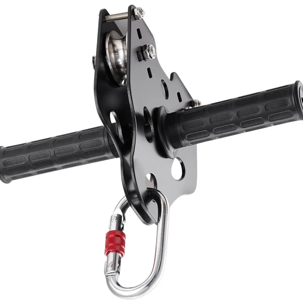 VEVOR Zipline Kit for Kids and Adult, 120 ft Zip Line Kits Up to 500 lb, Backyard Outdoor Quick Setup Zipline, Playground Entertainment with Stainless Steel Zipline, Spring Brake, Safety Harness, Seat