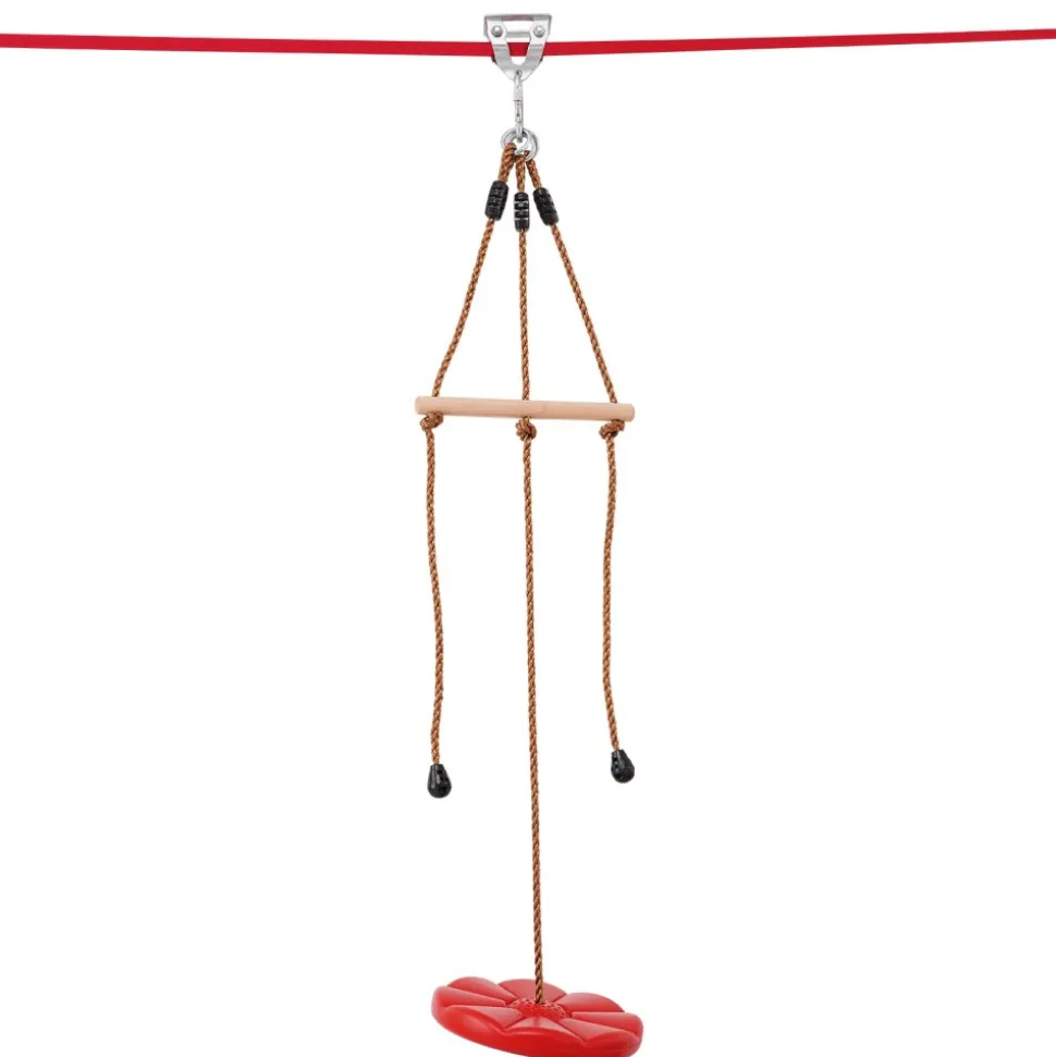 VEVOR Zipline Kit for Kids and Adult, 65 ft Zip Line Kits Up to 500 lb, Backyard Outdoor Quick Setup Zipline, Playground Entertainment with Zipline, Nylon Safety Harness, Seat, and Handlebar
