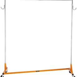 VEVOR Z Rack, Industrial Grade Z Base Garment Rack, Rolling Z Garment Rack, Sturdy Steel Z Base Clothing Rack with Lockable Casters for Home Garment Store Display Commercial Use Oran
